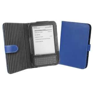   Wireless 6) Leather Cover Case (Book Style)   Blue Electronics