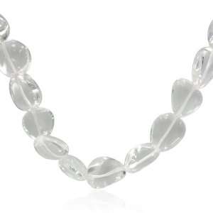  13x18mm Fancy Shape Crystal Bead Necklace, 16+2Extender Jewelry