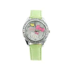  Hello Kitty Portable Wrist Watch Green 