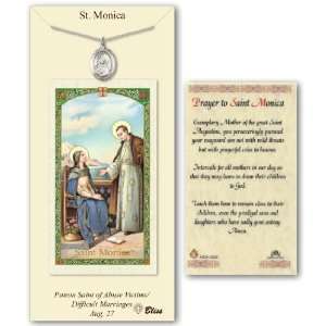  Pewter Catholic Patron Saint St Monica Medal Christian 
