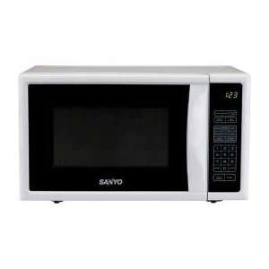 Sanyo White 800 Watt Countertop Microwave Oven:  Kitchen 