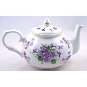  Fine English Bone China Teapot   Crown Victorian   Wild 