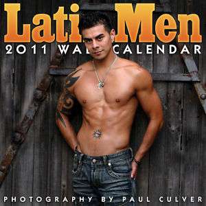 Latin Men 2011 Wall Calendar  