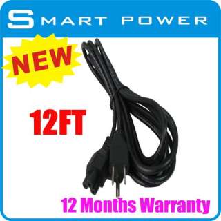 12FT 3 Prong Port Laptop US AC Power Adapter Cord Cable  