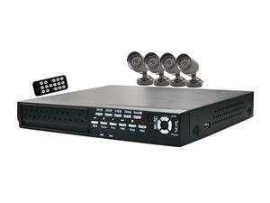    Q See 4 Camera+4 Channel 250GB DVR with USB 2.0 Port 