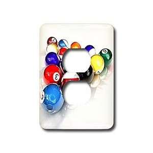 Billiards   Billiards Balls Pool   Light Switch Covers   2 plug outlet 