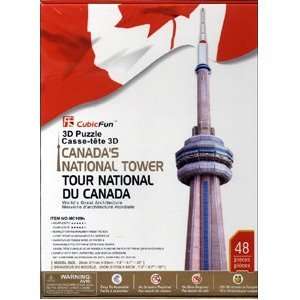  Canadas National CN Tower 3D Puzzle from Cubic Fun Toys & Games
