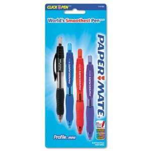  Profile Mini Retractable Ballpoint Pen   Bold Point, Four Color 