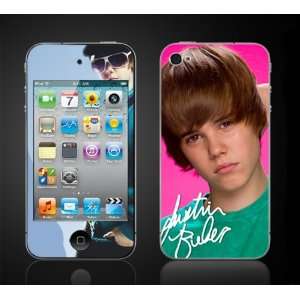  iPod Touch 4G Justin Bieber #1 My World 2.0 Vinyl Skin kit fits 4th 