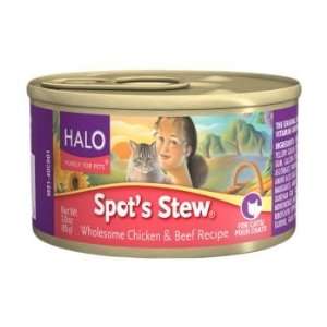    Halo Spots Stew Canned Cat Food Case 5.5oz Turkey