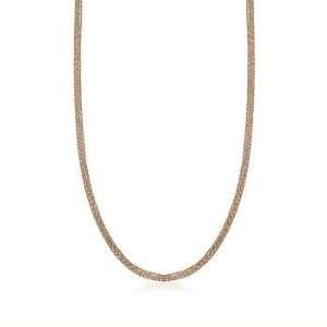  Five Strand 18kt Two Tone 2.5mm Necklace Jewelry