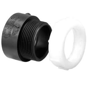 NIBCO ABS Pipe Fitting, Adapter, Schedule 40, 1 1/2 Hub x 1 1/4 Slip 