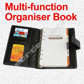Leather Diary Agenda Address Book Notebook w/ Calendar  