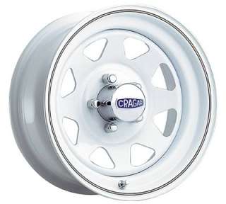 Cragar Wheel Nomad I Steel White 15x10 8x6.5 Bolt Circle  