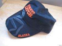 New Alaska DEADLIEST CATCH Hat Ball Cap Orange Crab Detailed Hot Hat 