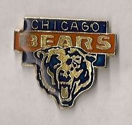 Chicago Bears Football Mascot Vintage Emblem Pin Hat (Lapel)  