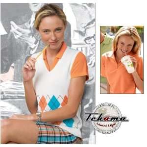 Hang Em Dry Tehama Ladies Golf Polo (Color=Hawaiian Blue,Size=M 