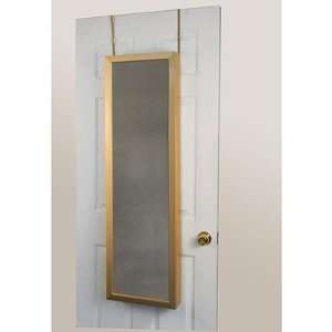   Over the Door Jewelry Armoire Mirror Cabinet in Gold: Home & Kitchen