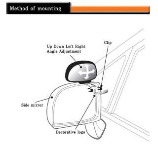 CAR Swivel Side View Blind Spot Door Mirror Rear View for Car Truck 