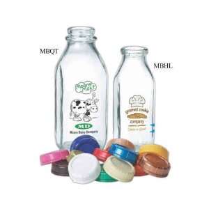  Glass 1qt. milk bottle. BPA free. Green item.: Baby