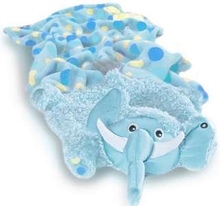 Zoobie Baby Blankie Ellema Elephant Zoobies Pillow Pet 718122159819 