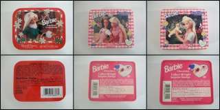 Set of 3 Barbie Doll Tins Russell Stover Candy 1 Unopened 1 with 