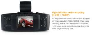   Full HD1080P 120° 5M CMOS Car Cam Dash Video Recorder DVR LED Light