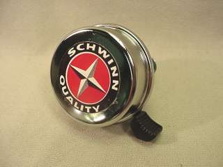 SCHWINN BICYCLE BELL   BRACKETS INCLUDED VERY COOL  