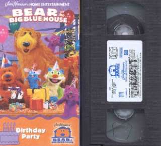 Bear Big Blue House Happy Birthday V 1 7 VHS  