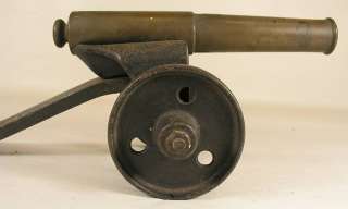   EARLY 8 BRONZE SIGNAL SALUTE BLACKPOWDER NOISE MAKER CANNON  