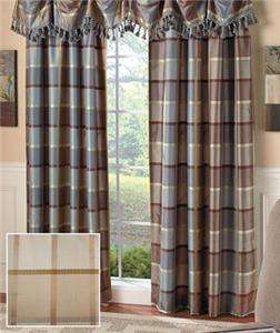 BROWNSTONE LINED WINDOW CURTAIN PANEL/VALANCE 3 COLORS  