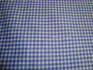   NEW LAURA ASHLEY PERIWINKLE BLUE GINGHAM TAILORED TREATMENT 80  