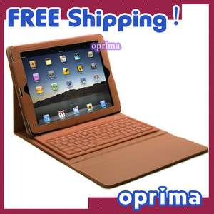   Case Cover Bag Bluetooth Keyboard for iPad 2 ipad2 Soft Layer Camel