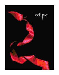 Twilights Eclipse Book Cover Cross Stitch Pattern  