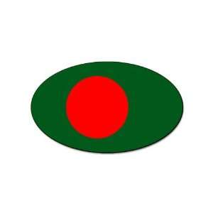  Bangladesh Flag oval sticker 