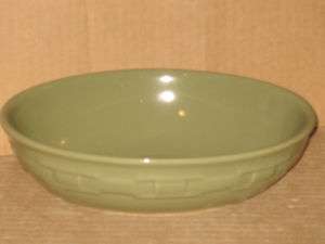 Longaberger Sage Green pottery vegetable bowl  