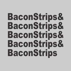 BACON STRIPS TSHIRT funny breakfast food epic tee meal time t shirt 
