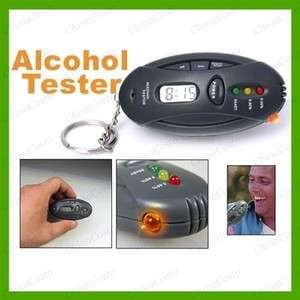 Alcohol Breath Tester Analyzer Breathalyzer Keychain  
