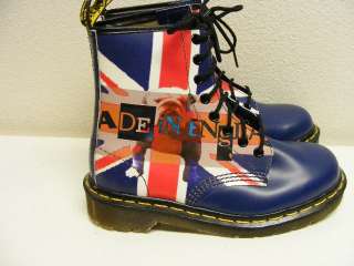   Boot UK 4 US 6 Women Made In England British Flag Bulldog Blue  