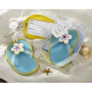  Flip Flop Luggage Tag in Beach Themed Gift Box (Set of 18 