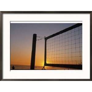  Volleyball Net, Laguna Beach, California Sports Framed 