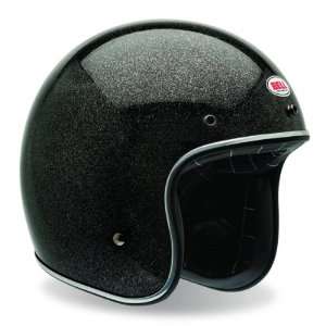  Bell Custom 500 Black Flake Open Face Motorcycle Helmet 