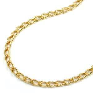  BELLY CHAIN, OPEN CURB CHAIN, GOLD PLATED, 90CM, NEW DE 