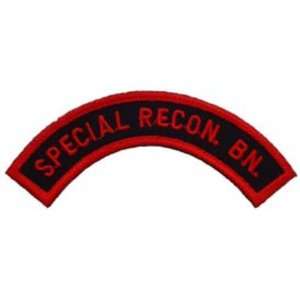    Special Recon Battalion Patch Black & Red 4 Patio, Lawn & Garden