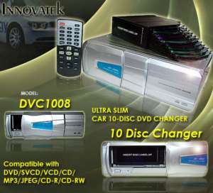 Innovatek DVC 1008 Car 10 Disc DVD Changer NEW   