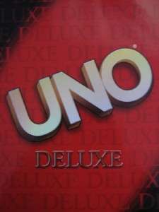 ღ♥Deluxe UNO Classic 2001 Mattel Games Family Card Game ☆✿MAKE 