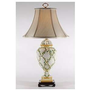 Bradburn Gallery Floral Trellis Porcelain Table Lamp