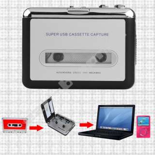 Portable USB Cassette Tape Converter to MP3 CD Player  