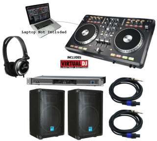 NEW NUMARK MIXTRACK PRO VIRTUAL DJ SOFTWARE SPEAKERS AMP CABLES 