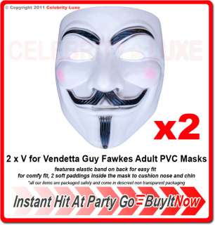   for Vendetta Guy Fawkes Adult Mens Costume Face Mask Fancy Dress Party
